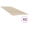 vidaXL Zamjenske letvice za krevet s 48 letvica 2 kom 100x200 cm