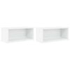 vidaXL Stalak za CD-ove 2 kom. Bijela 40 x 17 x 17 cm