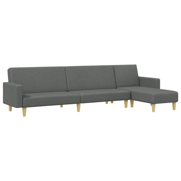 vidaXL 2-dijelni set sofa tamnosivi od tkanine