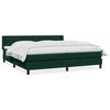 vidaXL Box Spring krevet s madracem tamno zeleni 200x220 cm bar&scaron;un