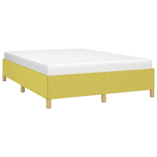 vidaXL Okvir kreveta bez madraca zeleni 140x190 cm od tkanine