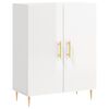 vidaXL Komoda sjajna bijela 69,5x34x90 cm od konstruiranog drva