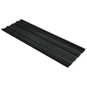 vidaXL Krovni panel 12 pcs Antracit 129 x 45 cm Pocinčani čelik