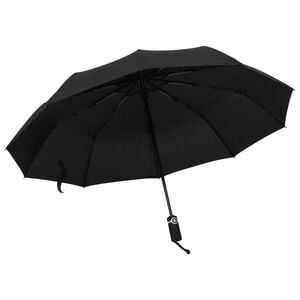 vidaXL Automatski sklopivi ki&scaron;obran crni 104 cm