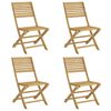 vidaXL Sklopive vrtne stolice 4 kom 48,5x61,5x87 cm od drva bagrema