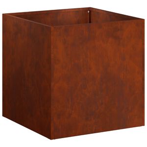 vidaXL Vrtna saksija Rđa 25 x 25 x 25 cm Otporni čelik