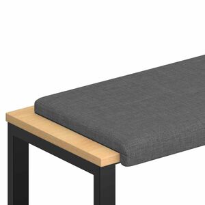 vidaXL Jastučić za klupu Tkanina Tamnosiva Dubina 35 cm