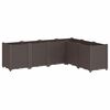 vidaXL Vrtna sadilica smeđa 160 x 120 x 53 cm PP
