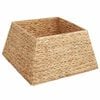 vidaXL Ogrlica za božićno drvce Četvrtasti Smeđa 50 x 50 x 25 cm