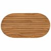 vidaXL Gornji dio stola 80 x 40 x 3,5 cm Ovalni Čvrsto teak drvo