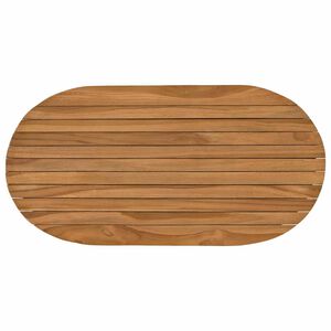 vidaXL Gornji dio stola 80 x 40 x 3,5 cm Ovalni Čvrsto teak drvo