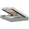 vidaXL Krevet s od storage Svijetlo siva 135 x 190 cm tkanina