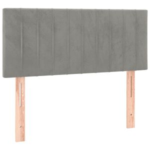 vidaXL Uzglavlje svjetlosivo 100x5x78/88 cm bar&scaron;unasto
