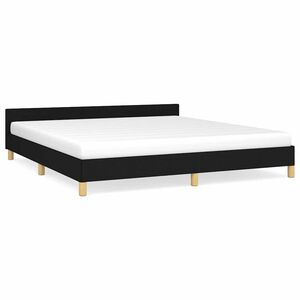 vidaXL Okvir za krevet bez madraca crni 160x200 cm od tkanine