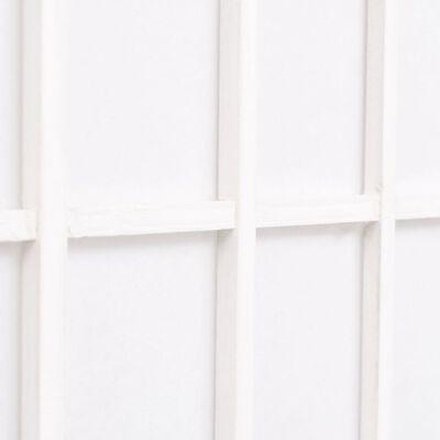 vidaXL Sklopiva sobna pregrada s 4 panela u japanskom stilu 160x170 cm bijela