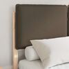 vidaXL Krevetni okvir s tapiciranim uzglavljem Sivo-smeđa 120 x 200 cm