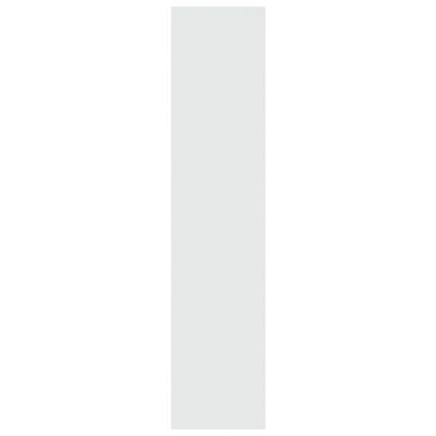 vidaXL Ormarić za knjige / sobna pregrada sjajni bijeli 100x30x135 cm