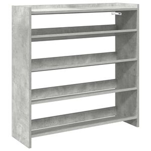 vidaXL Stalak za cipele boja betona 80x25x81 cm konstruirano drvo