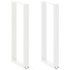 vidaXL Noge za barski stol U-oblika 2 kom Bijele 50 x (100-101) cm Čelik
