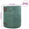 vidaXL Vreće za otpad u vrtu 12 pcs Zelena 67 x 67 x 75,5 cm