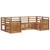 vidaXL Set vanjskih sofa 6 kom. Prirodna