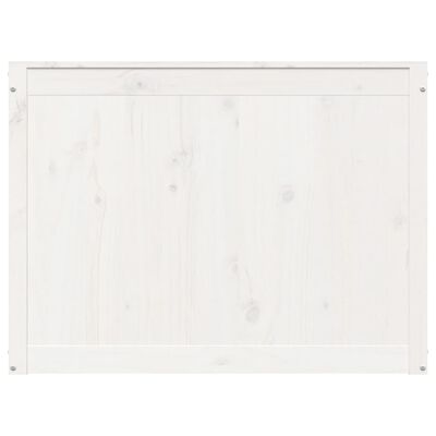 vidaXL Kutija za rublje bijela 88,5 x 44 x 66 cm od masivne borovine