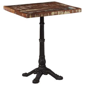 vidaXL Bistro stolić 60 x 60 x 76 cm od masivnog obnovljenog drva
