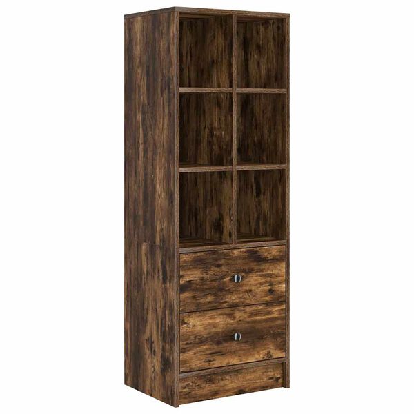 vidaXL Highboard s ladicama Dimljeni hrast 45,5 x 34 x 127 cm