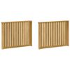 vidaXL Modul naslona za ruke 2 pcs Bijela 80 x 6 x 61 cm