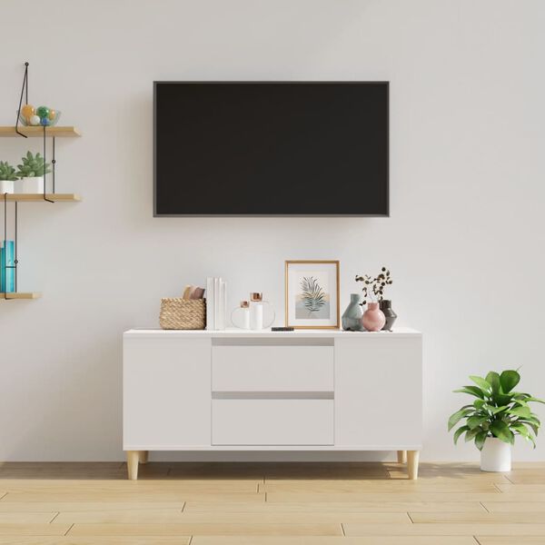 vidaXL TV ormarić bijeli 102 x 44,5 x 50 cm od konstruiranog drva