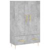 vidaXL Visoka komoda boja betona 69,5 x 31 x 115 cm konstruirano drvo