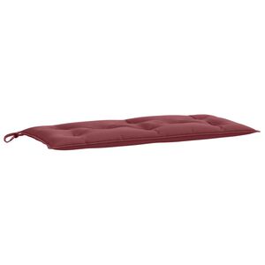 vidaXL Jastuk za vrtnu klupu pro&scaron;arano crvena vina 100x50x7cm tkanina