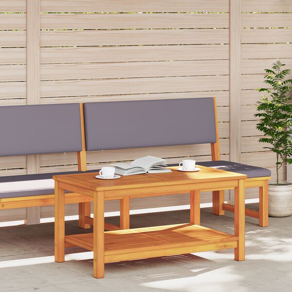 vidaXL Bocni stol Smeđa 90 x 50 x 45 cm Čvrsto drvo akacije