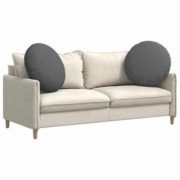 vidaXL Jastučići za sjedenje 2 pcs Tamno siva &Oslash;80 x 29 cm tkanina