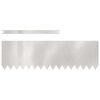 vidaXL Ograda oko Travnjaka 50 pcs Srebrno 100 x 0,05 x 30 cm
