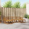 vidaXL Set vanjskih sofa 6 pcs Prirodna Konstruirano drvo
