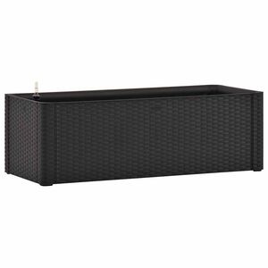 vidaXL Povi&scaron;ena vrtna gredica samozalijevanje antracit 100x43x33 cm