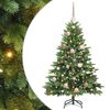 vidaXL Umjetno božićno drvce s stalakom Zelena 120 cm PE i PVC