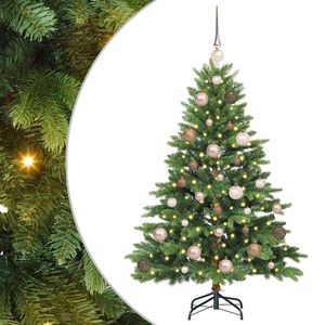 vidaXL Umjetno božićno drvce s stalakom Zelena 120 cm PE i PVC