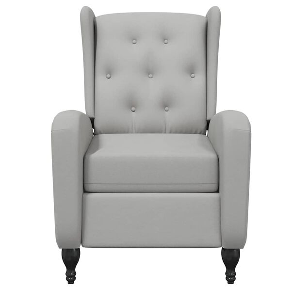 vidaXL Masažni naslonjač svjetlosivi baršunasti