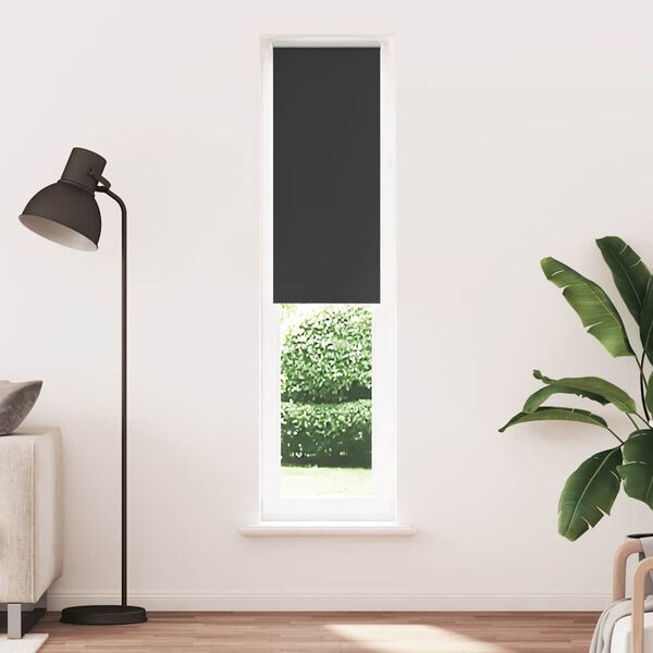 vidaXL Rolo zavjesa Blackout Black 55x210 cm &Scaron;irina tkanine 50,7 cm