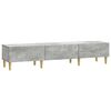 vidaXL TV ormar Betonska siva 147 x 34,5 x 30 cm Konstruirano drvo