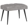 vidaXL Klupa s gumbastim tkanjem Svjetlosiva 60 x 40 x 45 cm Bar&scaron;un