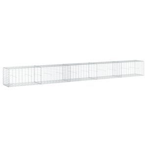 vidaXL Gabionska ko&scaron;ara s poklopcem 500x50x50 cm od pocinčanog željeza