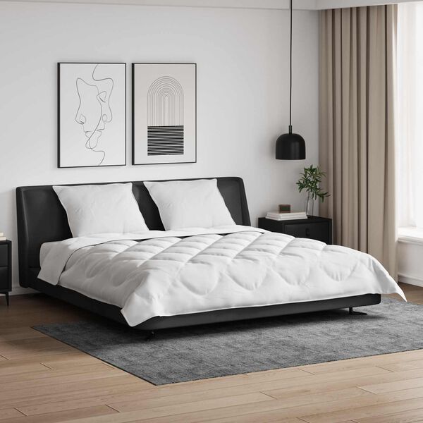 vidaXL Duvet za sve sezone s jastukom 3 pcs Bijelo Mikrovlakna