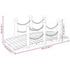 vidaXL Vrtni most s lančanim ogradama 150x67x56 cm masivno drvo smreke