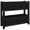 vidaXL Sadilica crna 77x25x66 cm od masivne borovine