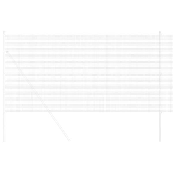vidaXL Zavarena žičana ograda Srebrno 0.8 x 10 m Čelik