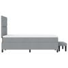 vidaXL Krevet s opruga kutije Svijetlo siva 120 x 190 cm tkanina