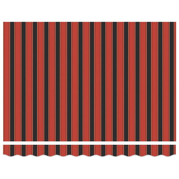 vidaXL Tenda na uvlačenje narančasto-smeđa 3x2,5 m tkanina i aluminij